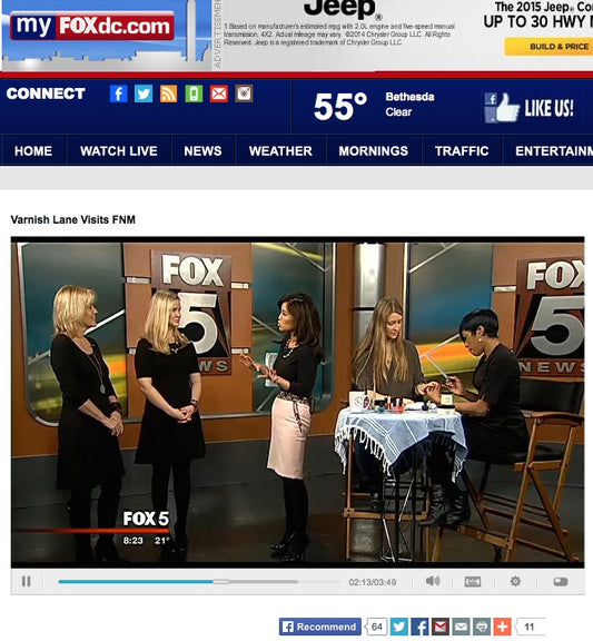 Varnish Lane Visits Fox Morning News Featuring Lauren B Nail & Cuticle Balm